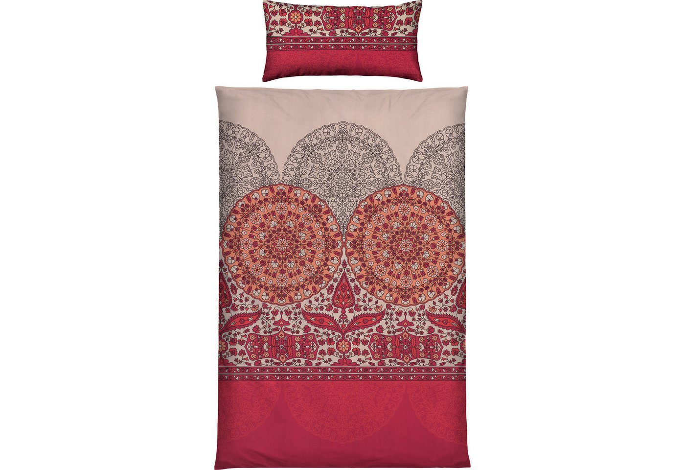 REDBEST Bettwäsche Bettwäsche, Mako-Satin, Satin Paisley/Ornamente – Bild 2 von 5