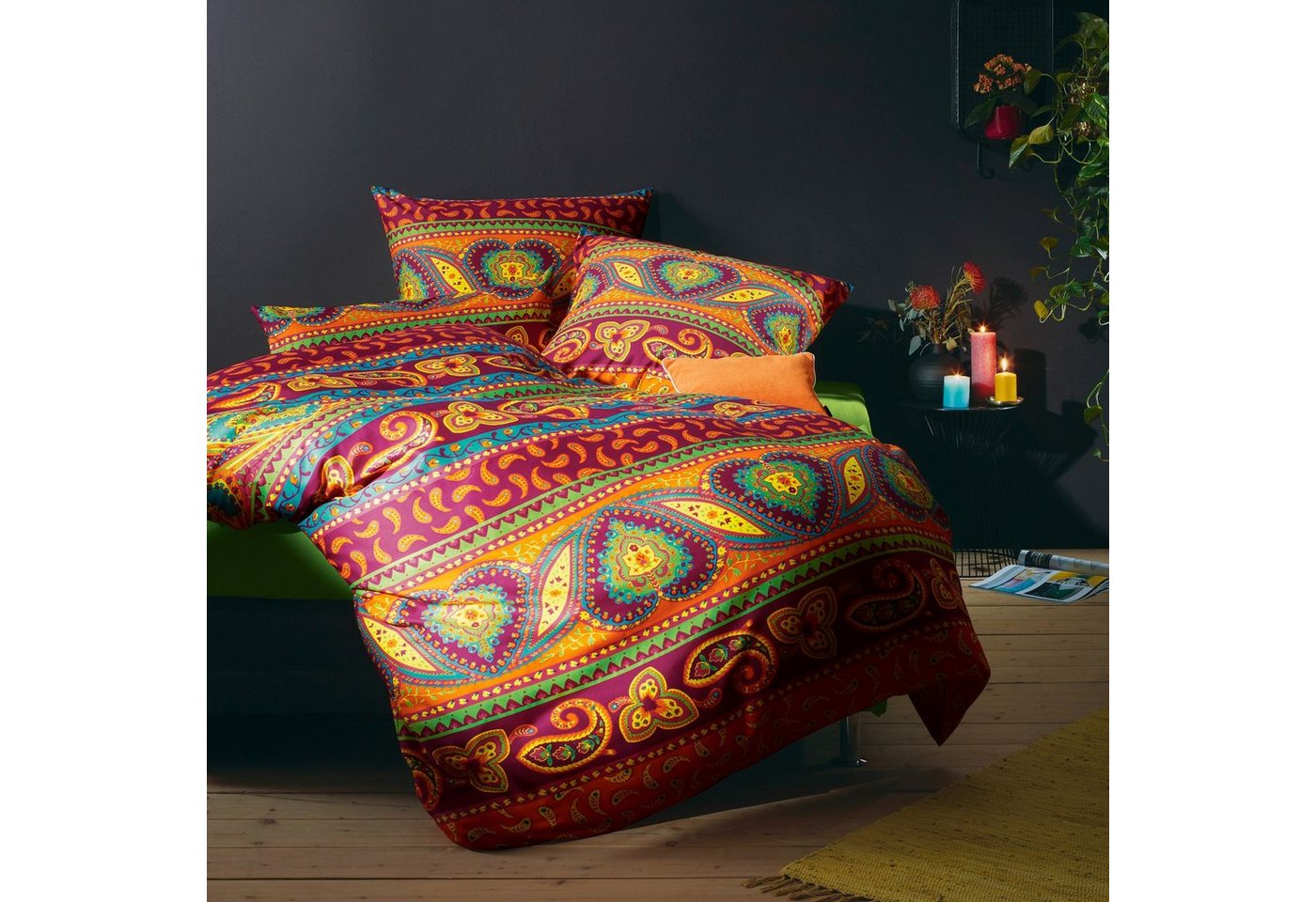 REDBEST Bettwäsche Bettwäsche, Mako-Satin, Satin Paisley/Ornamente – Bild 3 von 5