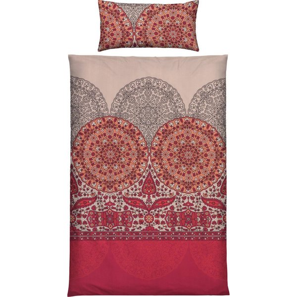 REDBEST Bettwäsche Bettwäsche, Mako-Satin, Satin Paisley/Ornamente