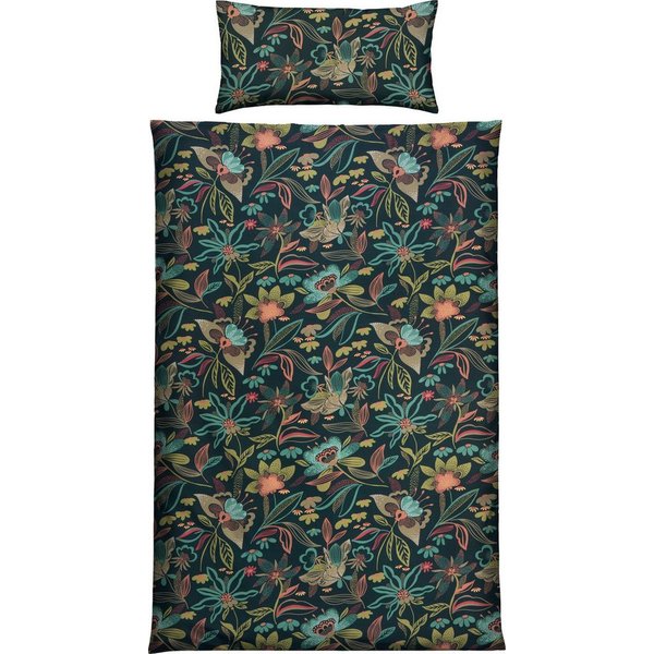 REDBEST Bettwäsche Bettwäsche, Mako-Satin, Satin Blumen