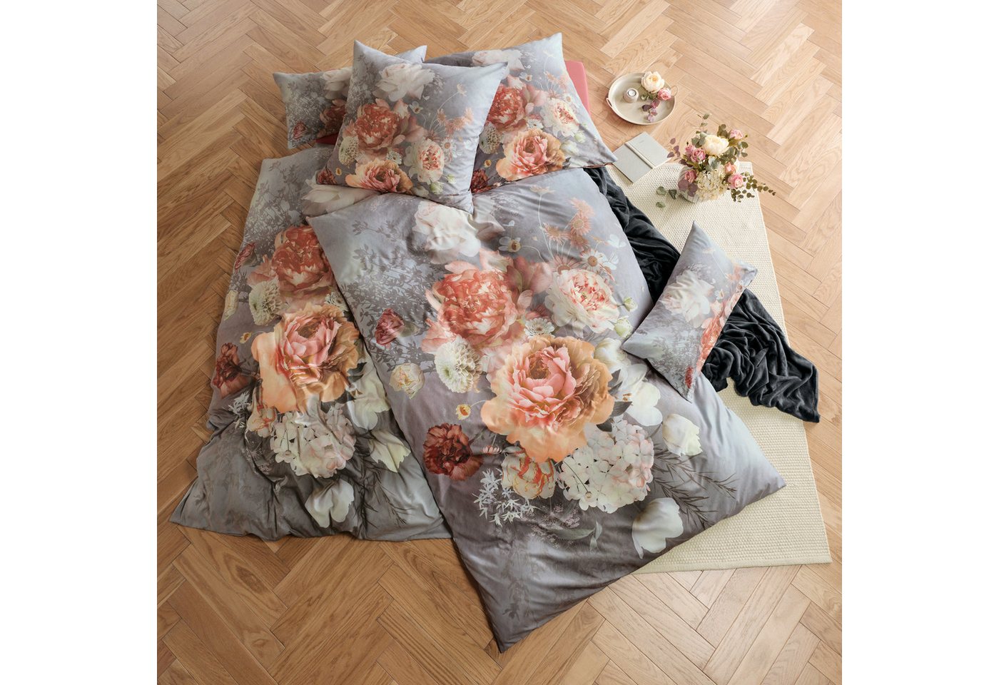 REDBEST Bettwäsche Bettwäsche, Polyester, Microfaser Blumen – Bild 2 von 5