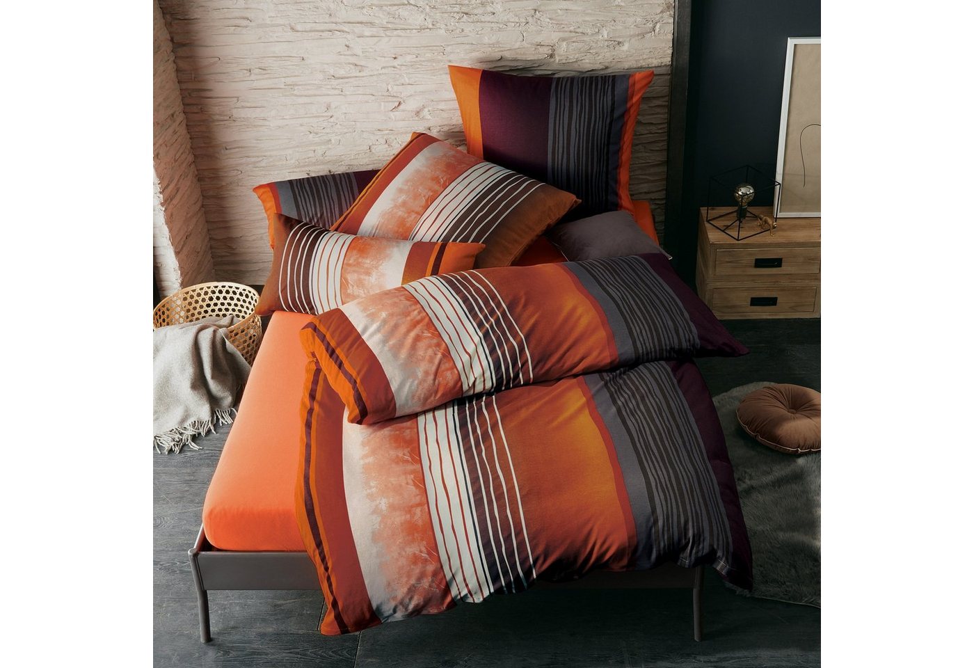 REDBEST Bettwäsche Bettwäsche, Jersey, Single-Jersey Streifen – Bild 4 von 5