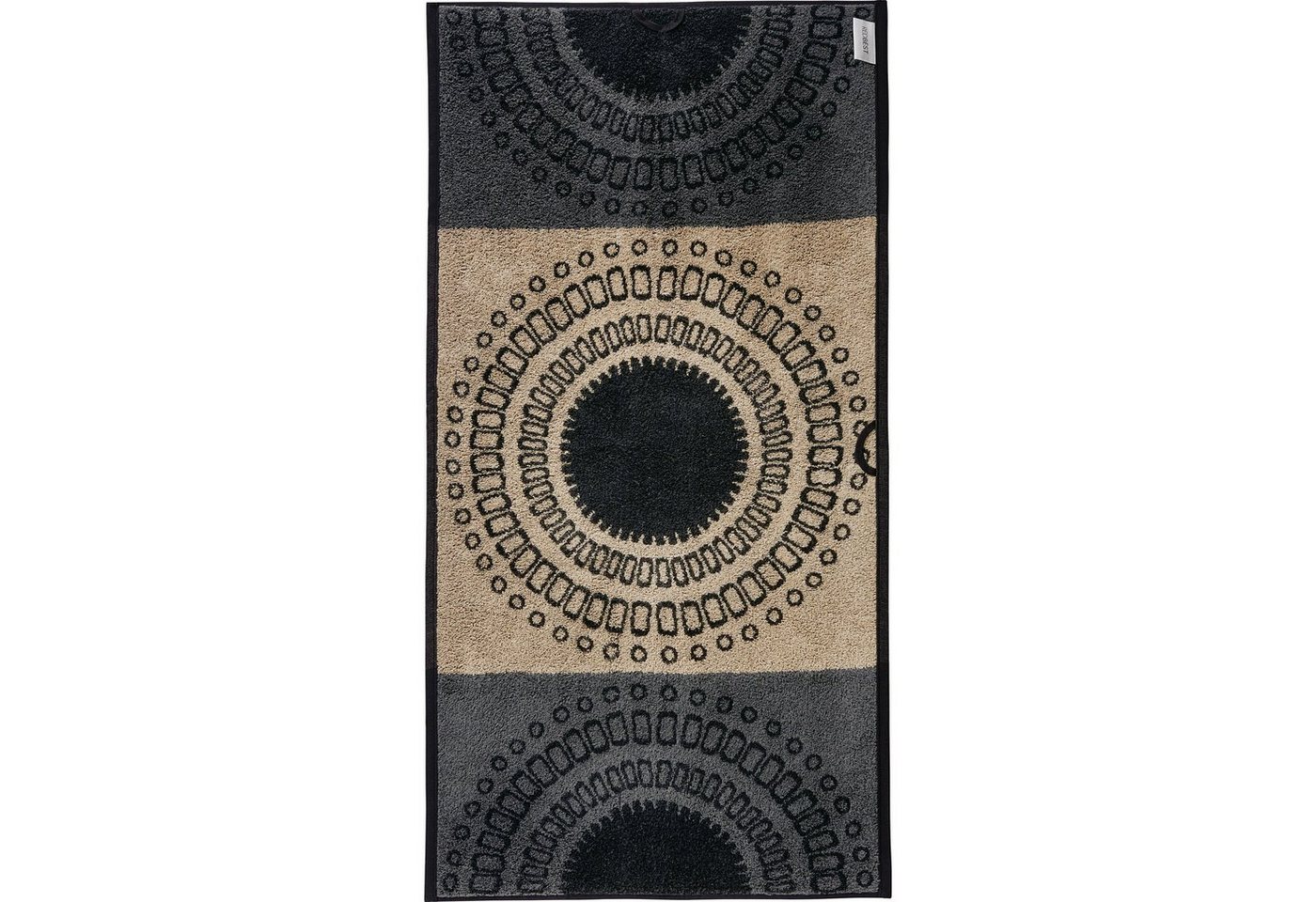 REDBEST Duschtuch Duschtuch "Kreise", Frottier/Jacquard, Walk-Frottier Kreise – Bild 2 von 5