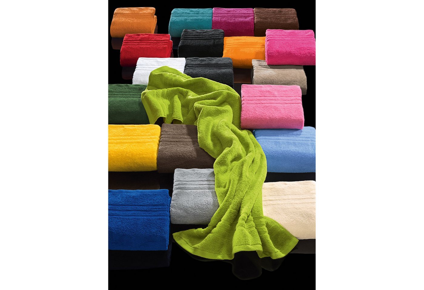 REDBEST Gästehandtuch Gästetuch 2er-Pack, Frottier, Walk-Frottier Uni – Bild 5 von 5