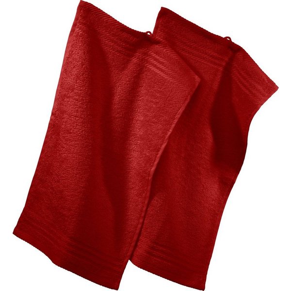 REDBEST Gästehandtuch Gästetuch 2er-Pack, Frottier, Walk-Frottier Uni