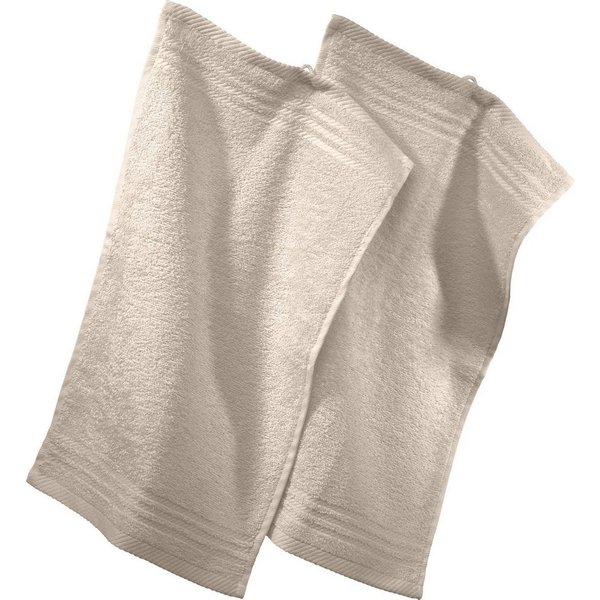 REDBEST Gästehandtuch Gästetuch 2er-Pack, Frottier, Walk-Frottier Uni