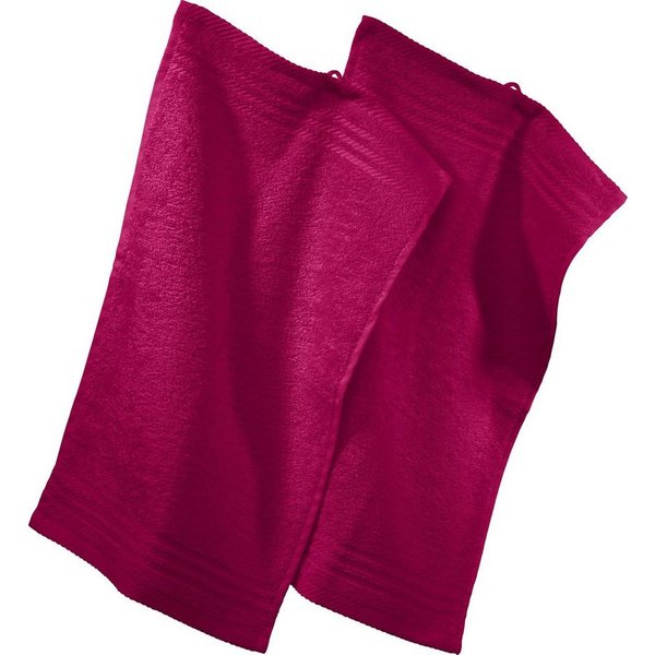 REDBEST Gästehandtuch Gästetuch 2er-Pack, Frottier, Walk-Frottier Uni