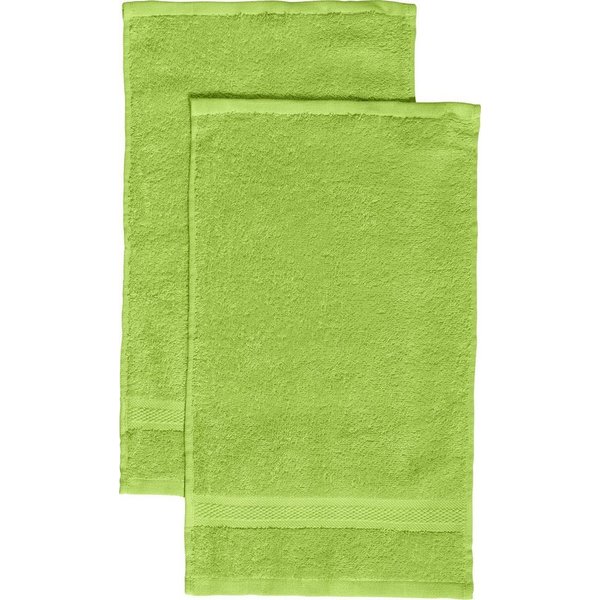 REDBEST Gästehandtuch Gästetuch "Chicago" 2er-Pack, Frottier, Walk-Frottier Uni