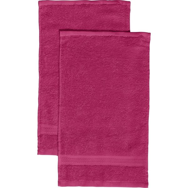 REDBEST Gästehandtuch Gästetuch "Chicago" 2er-Pack, Frottier, Walk-Frottier Uni