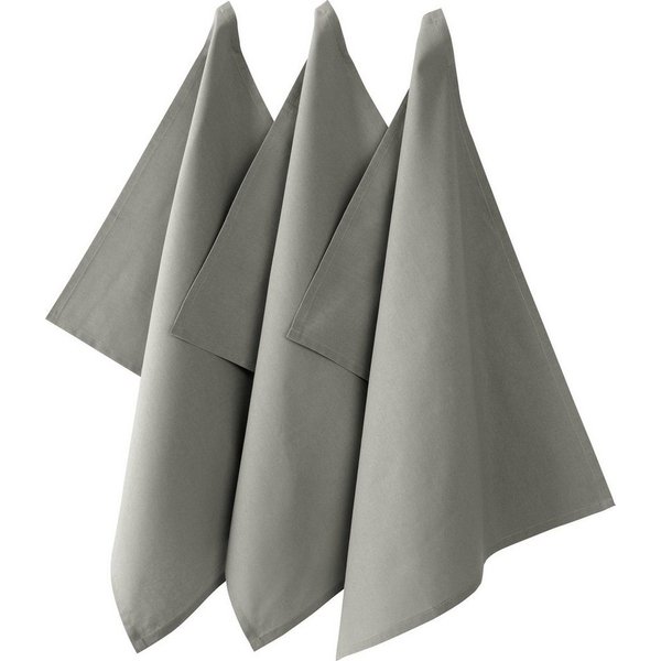 REDBEST Geschirrtuch Geschirrtuch "Seattle" 3er-Pack, Baumwolle Uni