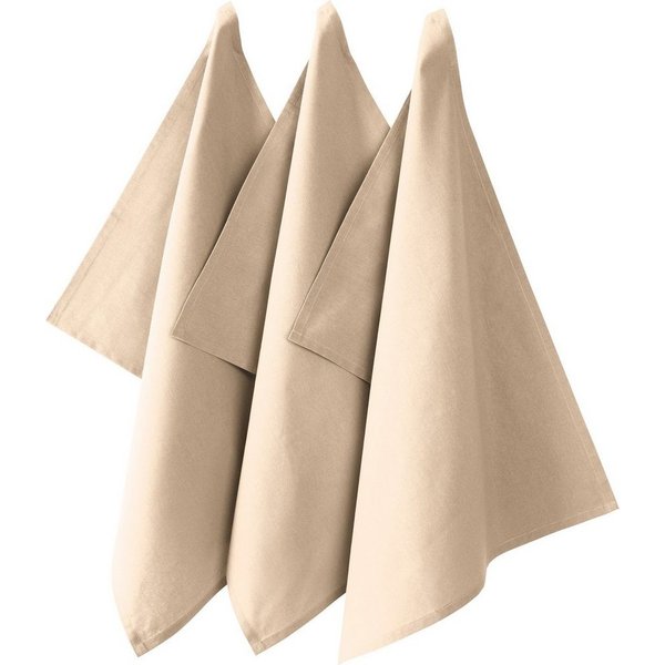 REDBEST Geschirrtuch Geschirrtuch "Seattle" 3er-Pack, Baumwolle Uni