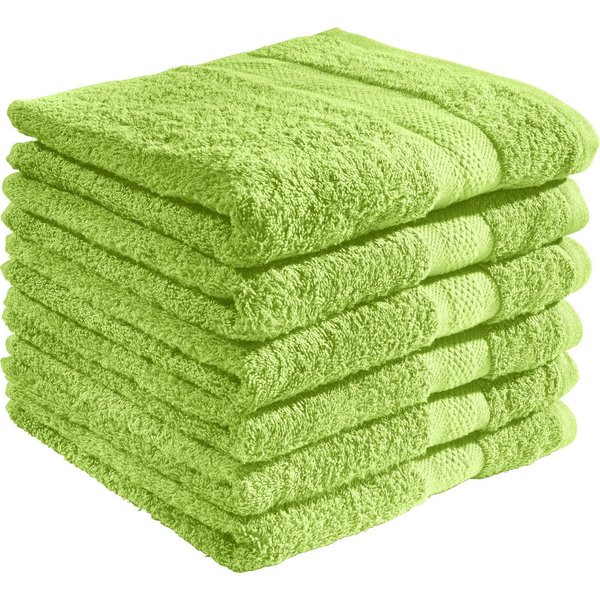 REDBEST Handtuch Handtuch "Chicago" 6er-Pack, Frottier, Walk-Frottier Uni