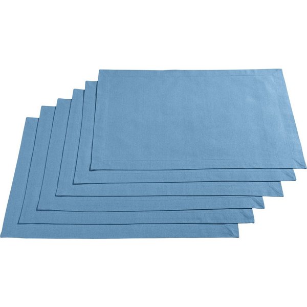 REDBEST Platzset Tischset "Seattle" 6er-Pack, Baumwolle Uni