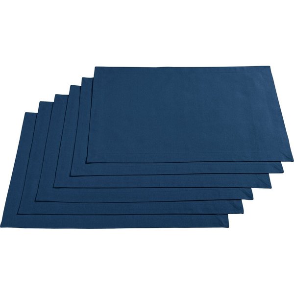 REDBEST Platzset Tischset "Seattle" 6er-Pack, Baumwolle Uni
