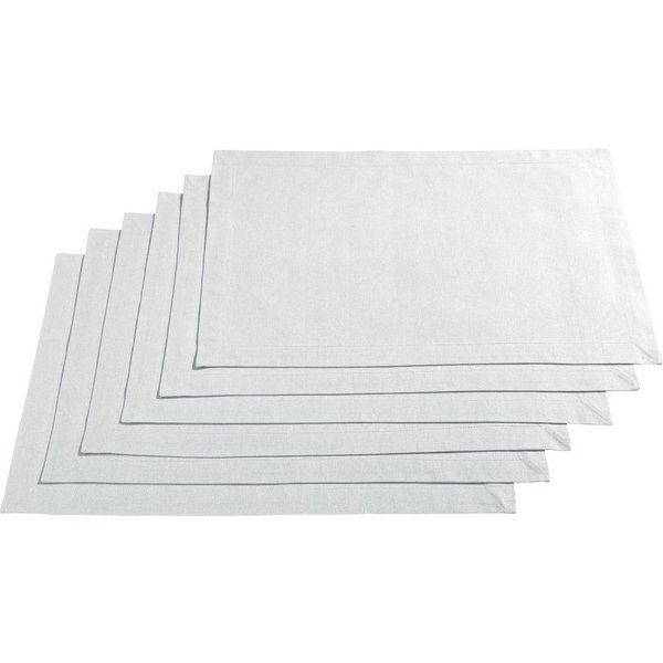 REDBEST Platzset Tischset "Seattle" 6er-Pack, Baumwolle Uni