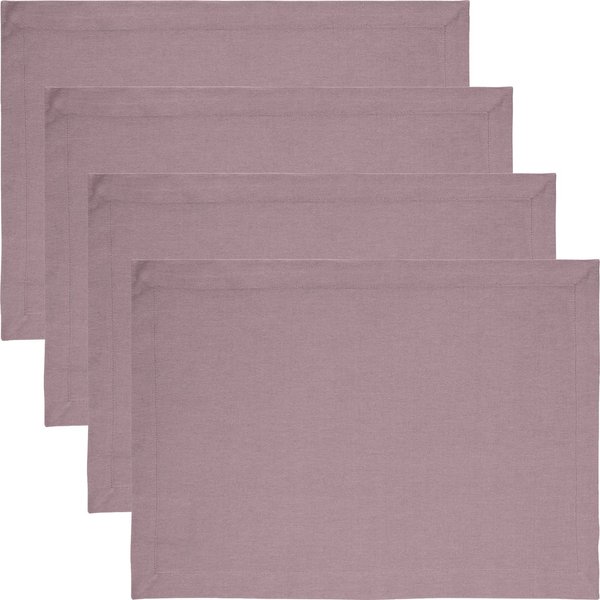 REDBEST Platzset Tischset "Tulsa" 4er-Pack, Baumwolle Uni