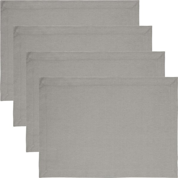 REDBEST Platzset Tischset "Tulsa" 4er-Pack, Baumwolle Uni