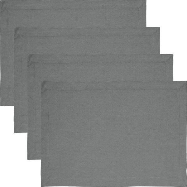 REDBEST Platzset Tischset "Tulsa" 4er-Pack, Baumwolle Uni