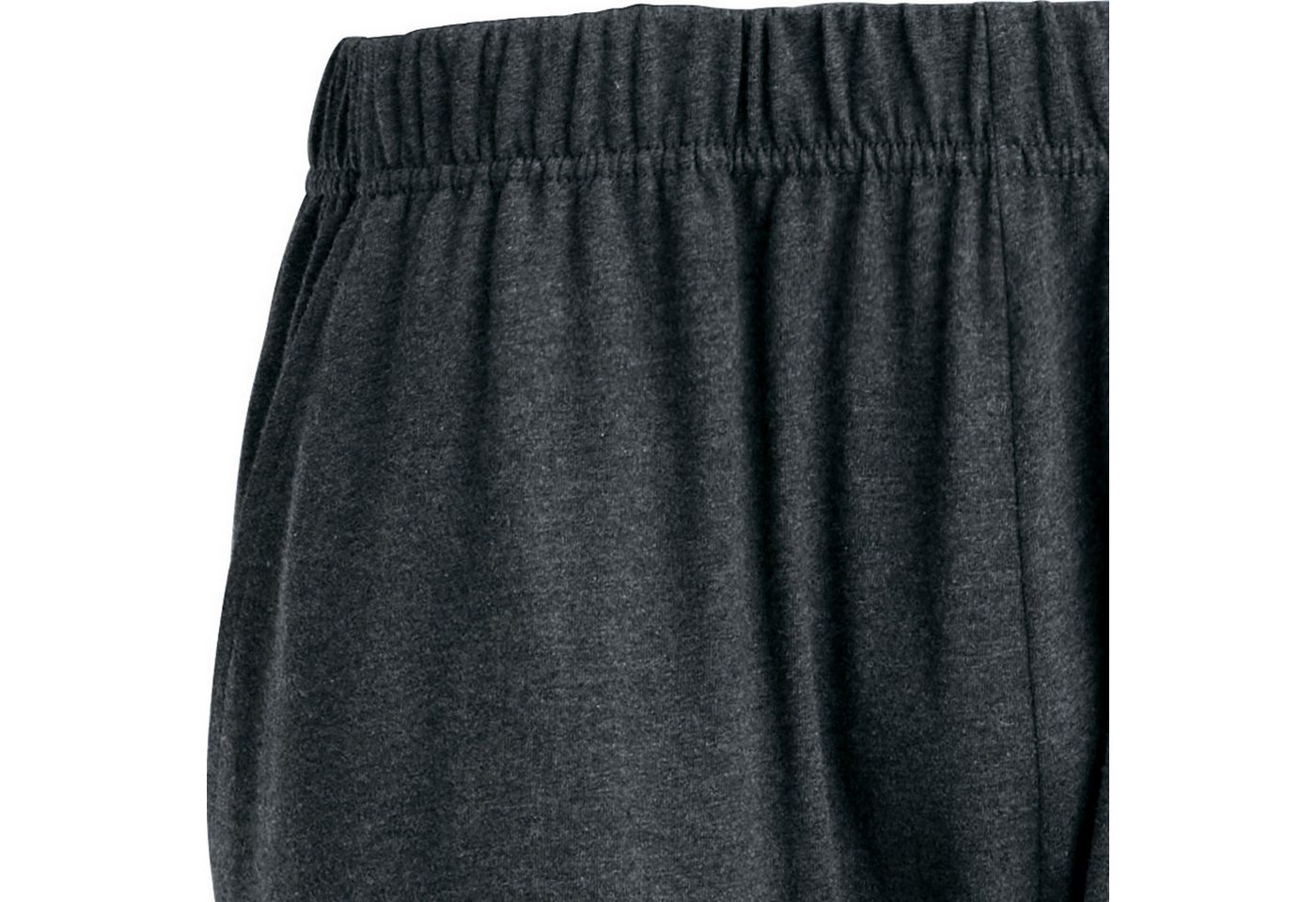 REDBEST Schlafhose Herren-Hose, lang mit Bündchen Single-Jersey Uni – Bild 5 von 5