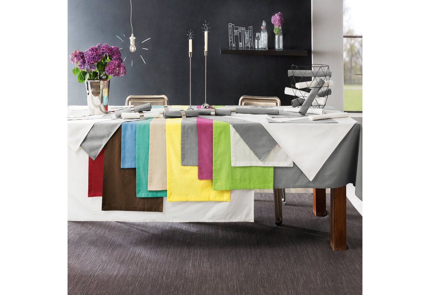 REDBEST Stoffserviette Serviette 6er-Pack "Seattle", Baumwolle Uni – Bild 2 von 5
