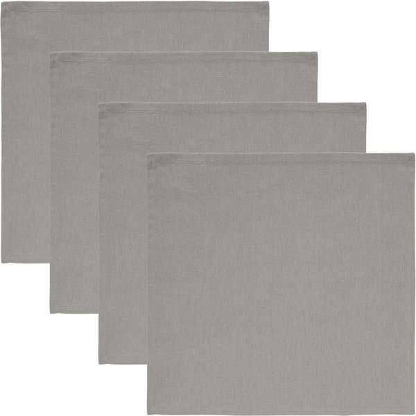REDBEST Stoffserviette Serviette "Tulsa" 4er-Pack, Baumwolle Uni