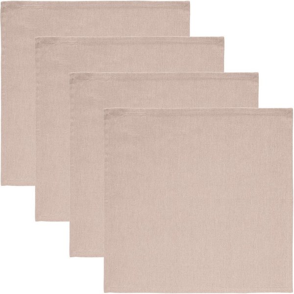REDBEST Stoffserviette Serviette "Tulsa" 4er-Pack, Baumwolle Uni