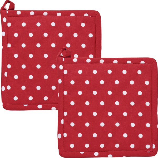 REDBEST Topflappen Topflappen "Orlando" 2er-Pack, Punkte/gemustert