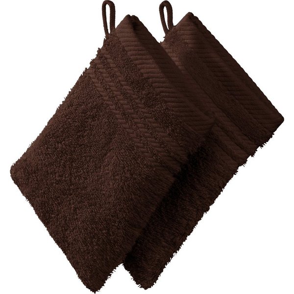 REDBEST Waschhandschuh Waschhandschuh 2er-Pack, Frottier, Walk-Frottier Uni