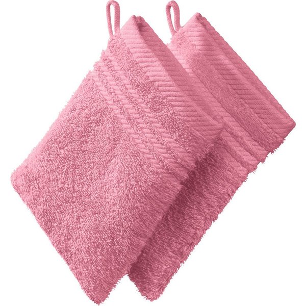 REDBEST Waschhandschuh Waschhandschuh 2er-Pack, Frottier, Walk-Frottier Uni