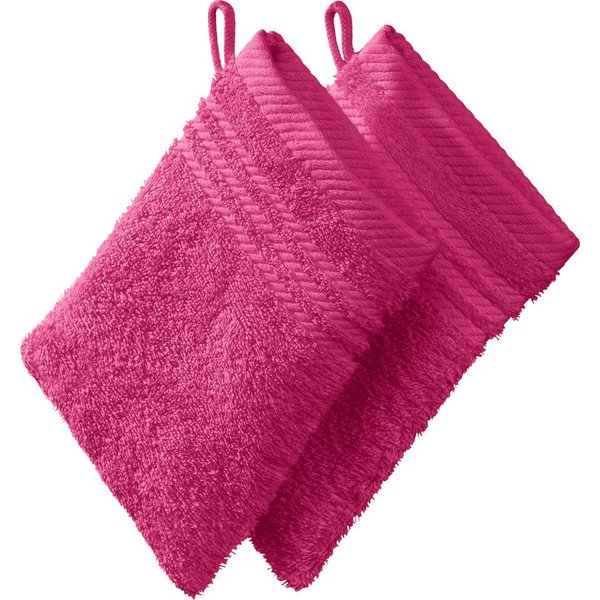 REDBEST Waschhandschuh Waschhandschuh 2er-Pack, Frottier, Walk-Frottier Uni