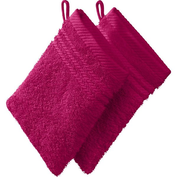 REDBEST Waschhandschuh Waschhandschuh 2er-Pack, Frottier, Walk-Frottier Uni