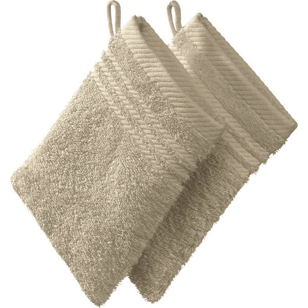 REDBEST Waschhandschuh Waschhandschuh 2er-Pack, Frottier, Walk-Frottier Uni
