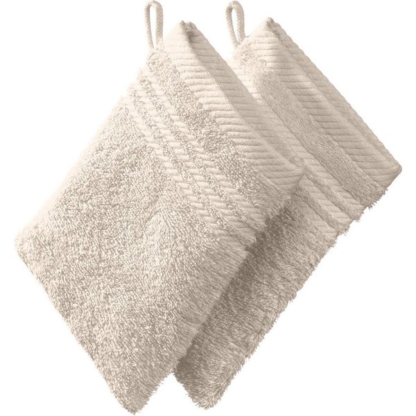 REDBEST Waschhandschuh Waschhandschuh 2er-Pack, Frottier, Walk-Frottier Uni