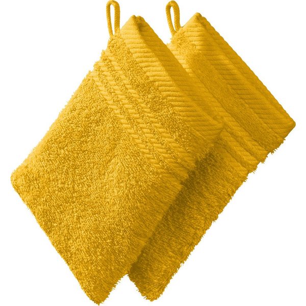 REDBEST Waschhandschuh Waschhandschuh 2er-Pack, Frottier, Walk-Frottier Uni