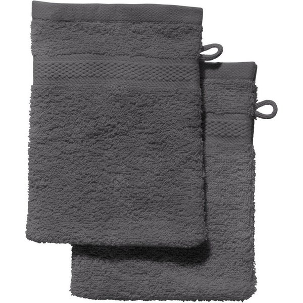 REDBEST Waschhandschuh Waschhandschuh "Chicago" 2er-Pack, Frottier, Walk-Frottier Uni