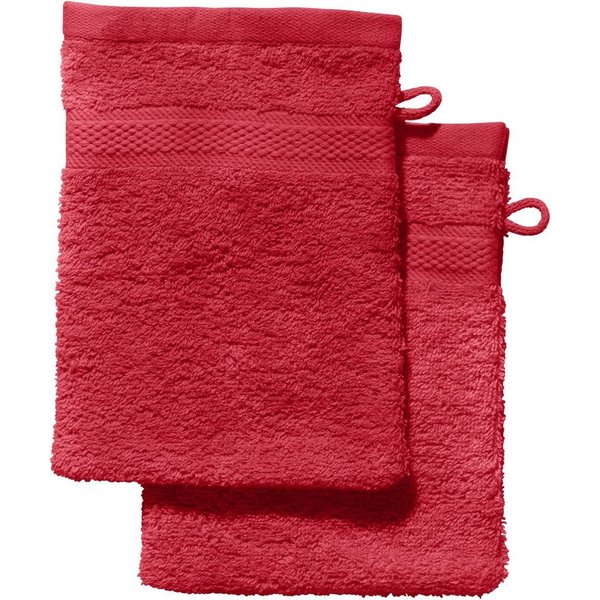 REDBEST Waschhandschuh Waschhandschuh "Chicago" 2er-Pack, Frottier, Walk-Frottier Uni