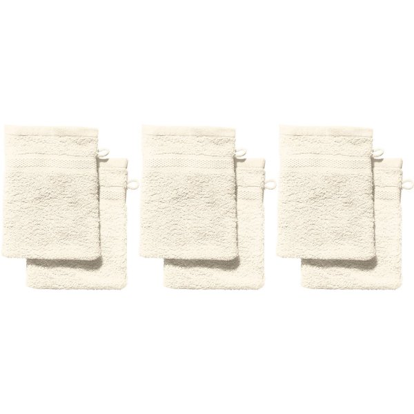 REDBEST Waschhandschuh Waschhandschuh "Chicago" 6er-Pack, Frottier, Walk-Frottier Uni
