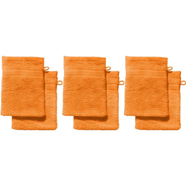 REDBEST Waschhandschuh Waschhandschuh "Chicago" 6er-Pack, Frottier, Walk-Frottier Uni