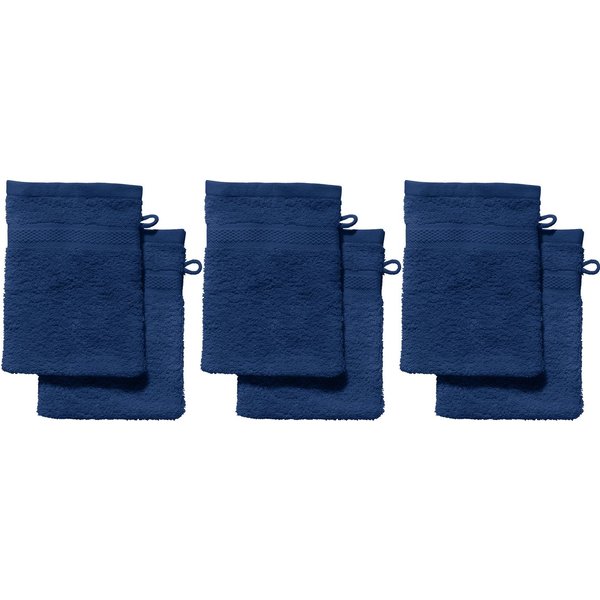 REDBEST Waschhandschuh Waschhandschuh "Chicago" 6er-Pack, Frottier, Walk-Frottier Uni