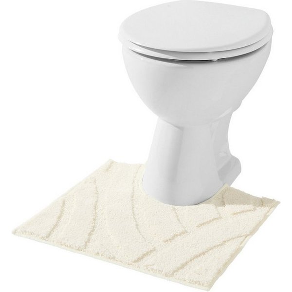 REDBEST WC-Vorleger WC-Umrandung "Napa", Uni/Streifen/Grafik/Hoch- Tiefstruktur