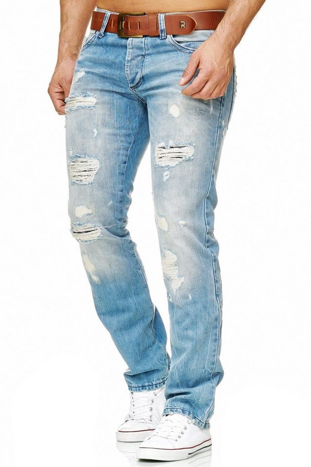 RedBridge Destroyed-Jeans Rebel Stil Regular Fit Premium Qualität – Bild 2 von 5