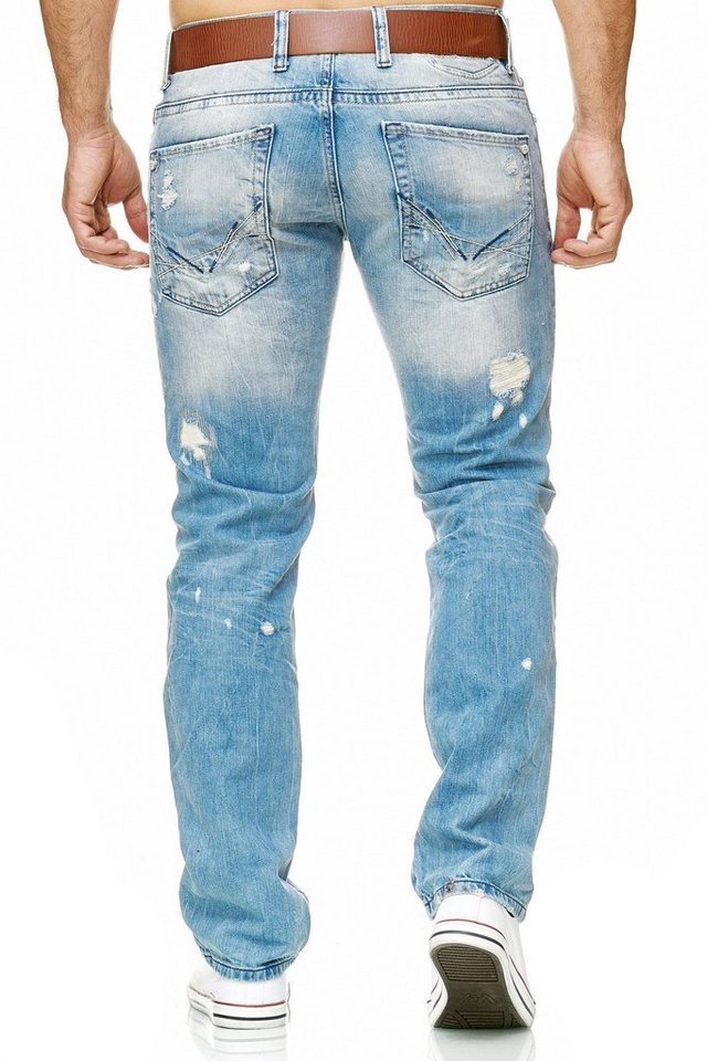 RedBridge Destroyed-Jeans Rebel Stil Regular Fit Premium Qualität – Bild 3 von 5