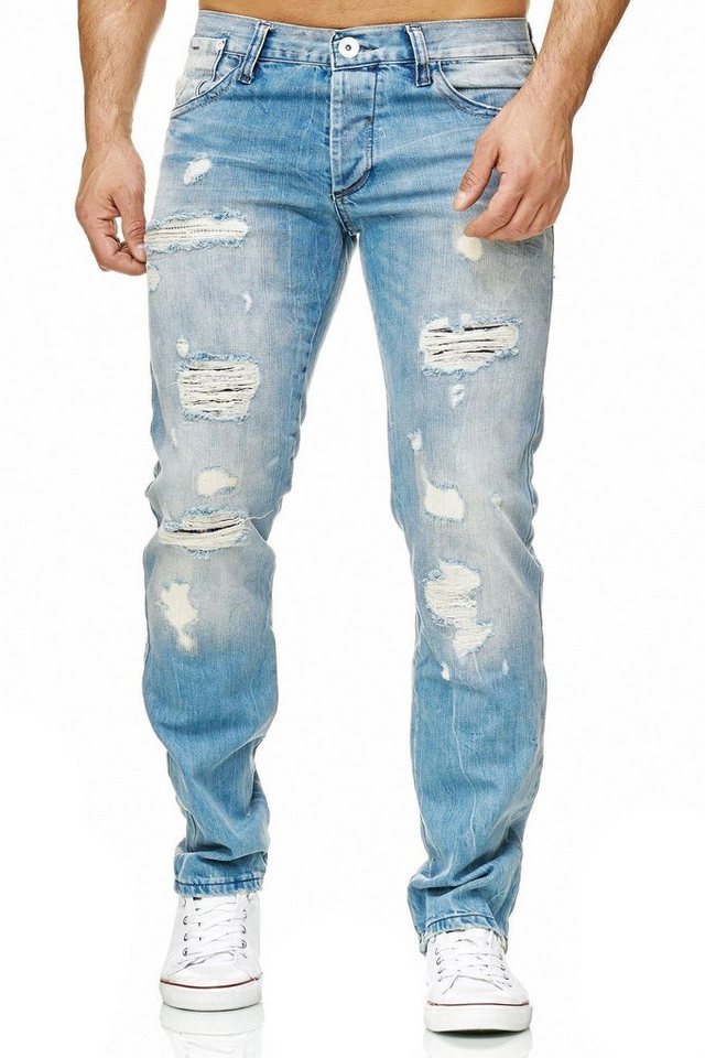 RedBridge Destroyed-Jeans Rebel Stil Regular Fit Premium Qualität – Bild 4 von 5