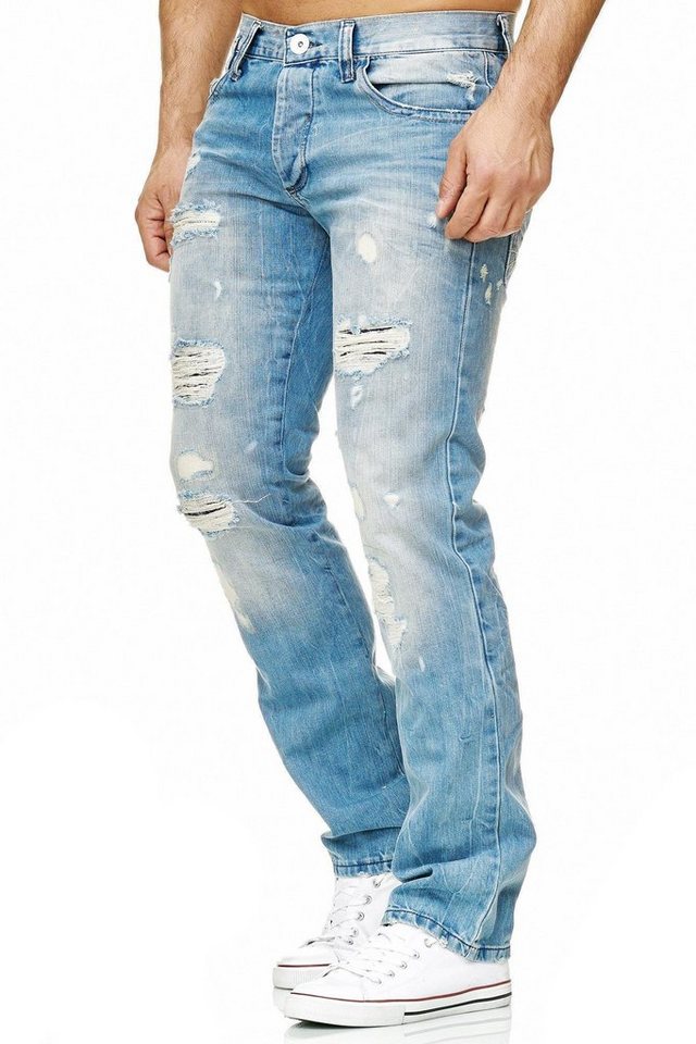 RedBridge Destroyed-Jeans Rebel Stil Regular Fit Premium Qualität – Bild 5 von 5
