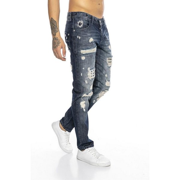 RedBridge Destroyed-Jeans Rebel Stil Regular Fit Premium Qualität