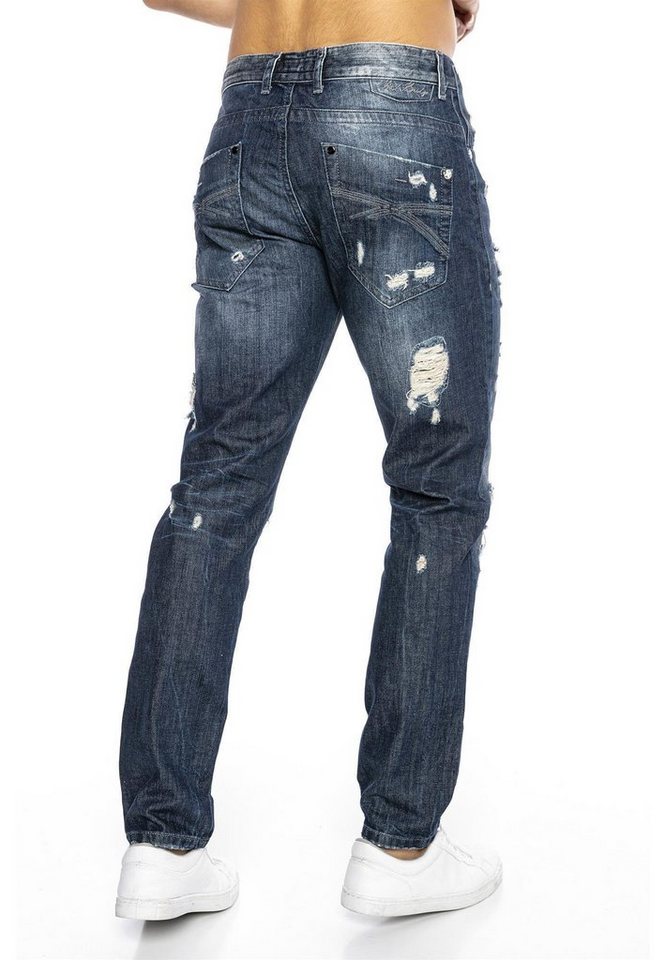 RedBridge Destroyed-Jeans Rebel Stil Regular Fit Premium Qualität – Bild 3 von 5