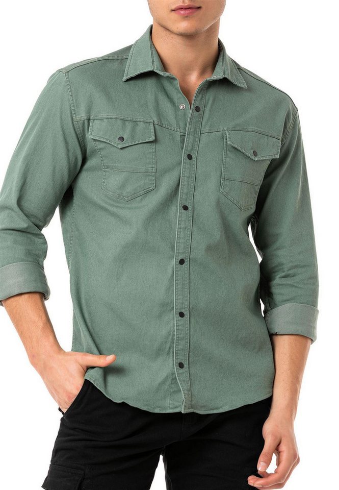 RedBridge Jeanshemd Premium Denim Hemd – Bild 3 von 3