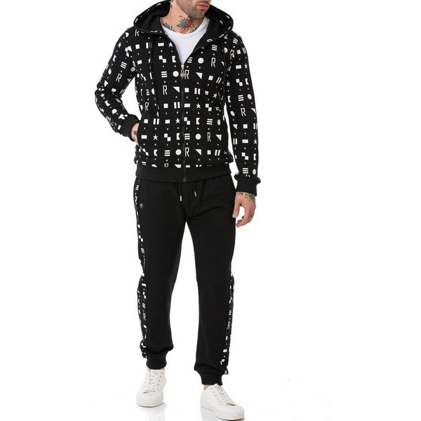 RedBridge Jogginganzug Red Bridge Herren Jogginganzug Set Kapuzenpullover & Hose (Set, 2-tlg)
