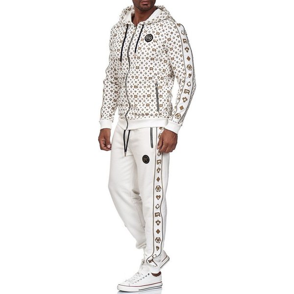 RedBridge Jogginganzug Red Bridge Herren Jogginganzug Sweat Suit Set Jacke Hose (Set, 2-tlg)