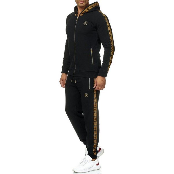 RedBridge Jogginganzug Red Bridge Herren Jogginganzug Sweat Suit Set Jacke Hose (Set, 2-tlg)
